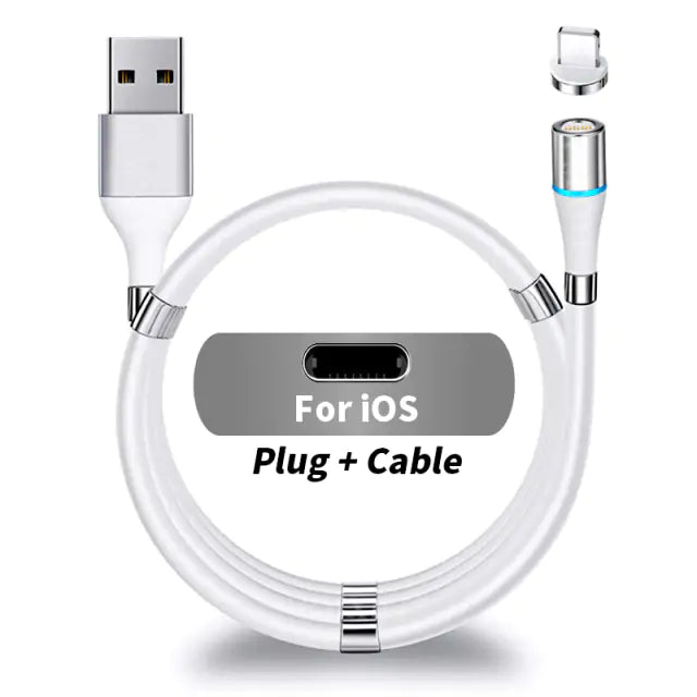 Magnetic 3A Fast Charging Cable - iPhone 12/11 Pro XS X, Samsung S10, Xiaomi