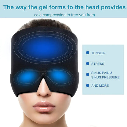 Cooling Gel Therapy Cap for Tension and Stress Relief