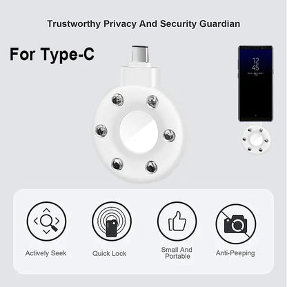 Anti-Peeping Detector Portable Mini Mobile Phone USB Alarm Hotel Infrared Anti-Surveillance Anti-Candid Shooting Pinhole Camera