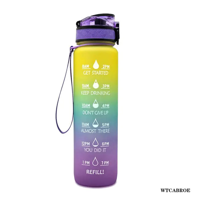 Transparent Flask Water Bottle