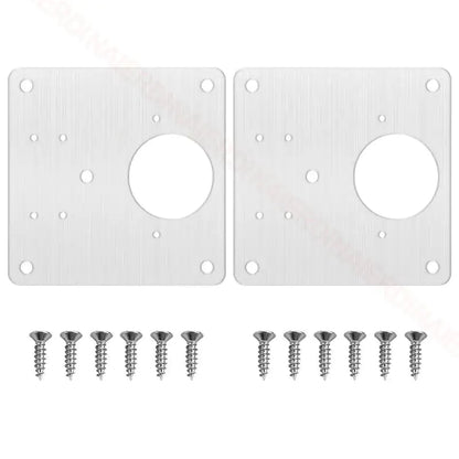 Stainless Steel Furniture Cabinet Door Hinge Repair Plate