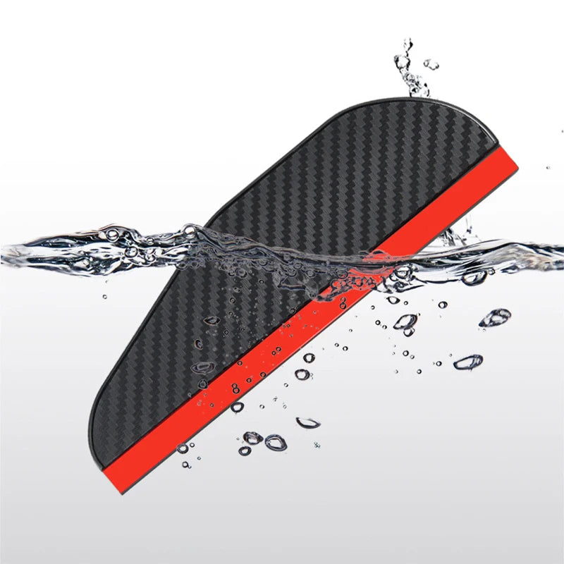 Pieces Car Rain Eyebrow Visor Carbon Fiber