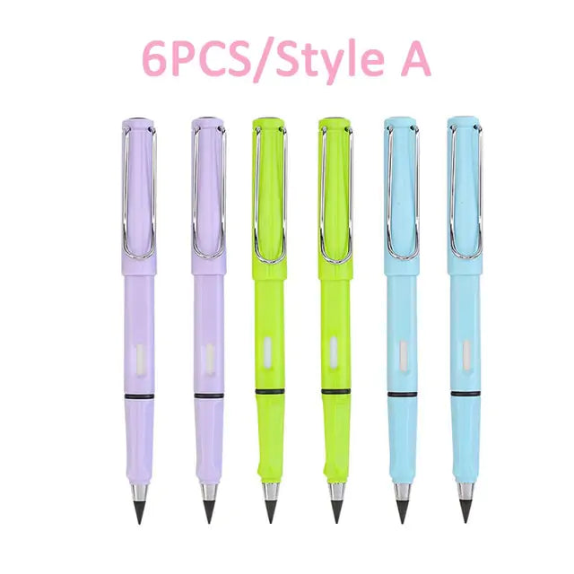 6 Pcs/Set No Ink Eternal Pencil