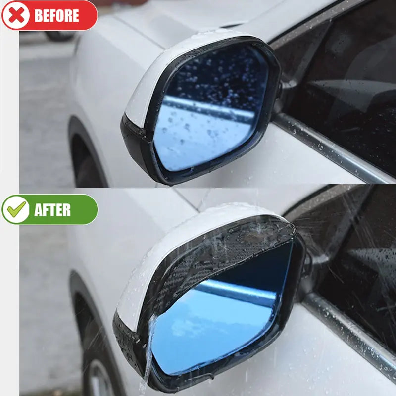 Car Rearview Mirror Carbon Fiber Rain Cover