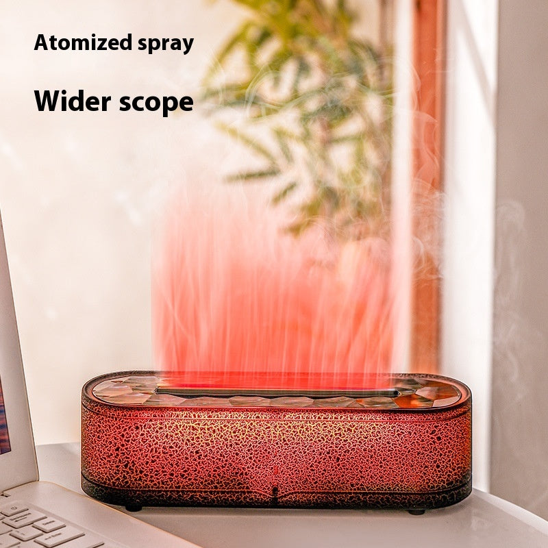 Large Capacity Rainbow Humidifier Simulation Flame Aroma Diffuser