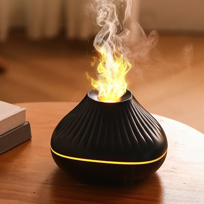 Large Capacity Rainbow Humidifier Simulation Flame Aroma Diffuser