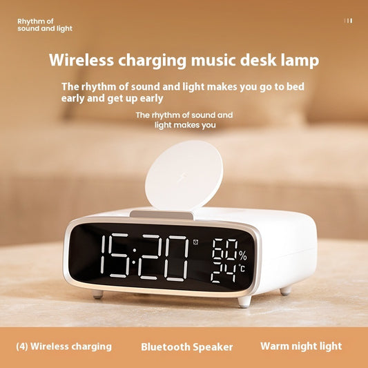 Bluetooth Speaker Wireless Charger Small Night Lamp