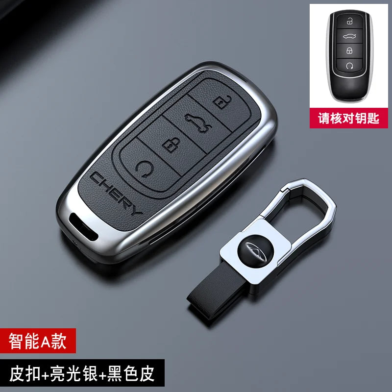 Zinc alloy Car Key Case For Chery Tiggo 8 Pro Tiggo 8 plus New 5 plus 7 pro Chery Tiggo 7 Pro Max Omoda 5C 5 Motor wholesale