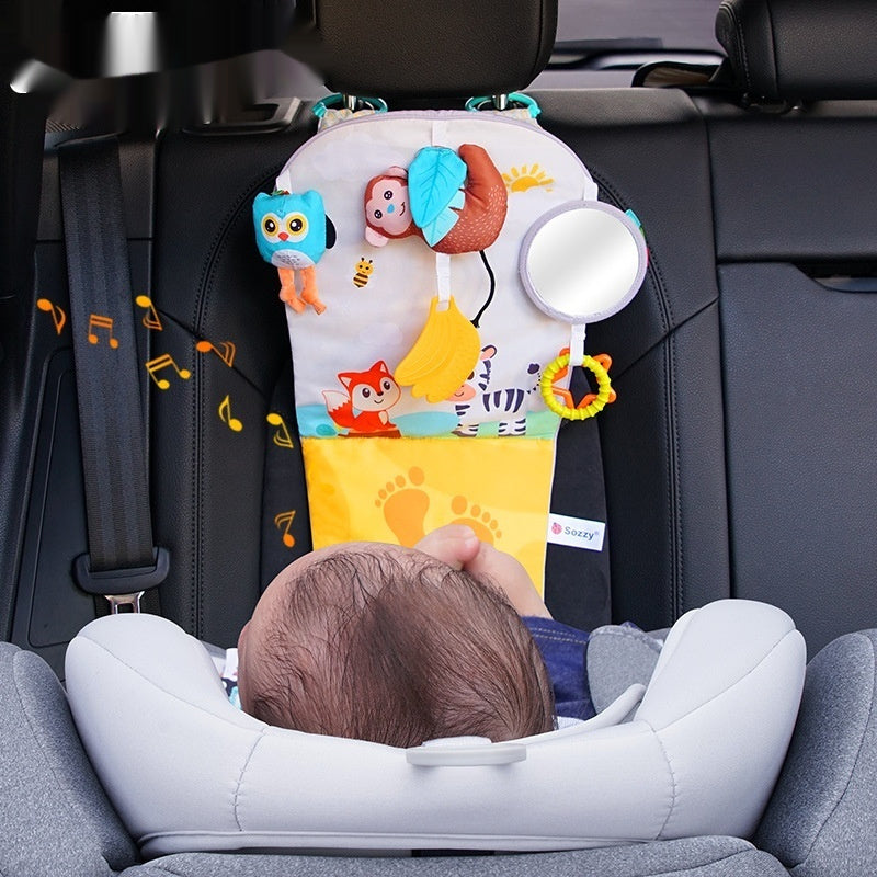 Car Mounted Child Safety Seat Basket Baby Reflector