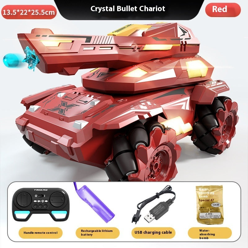 Armored Stunt Water Bomb Tank Children Toy Remote Control Car