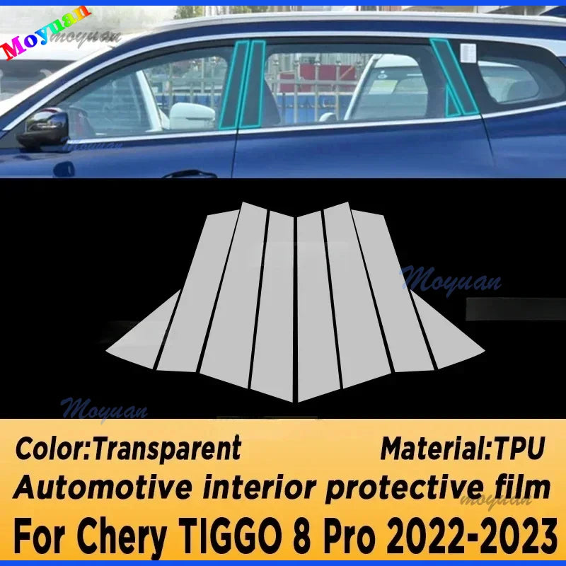 For Chery TIGGO 8 Pro 2022-2023 Gearbox Panel Navigation Screen Automotive Interior TPU Protective Film Anti-Scratch Sticker