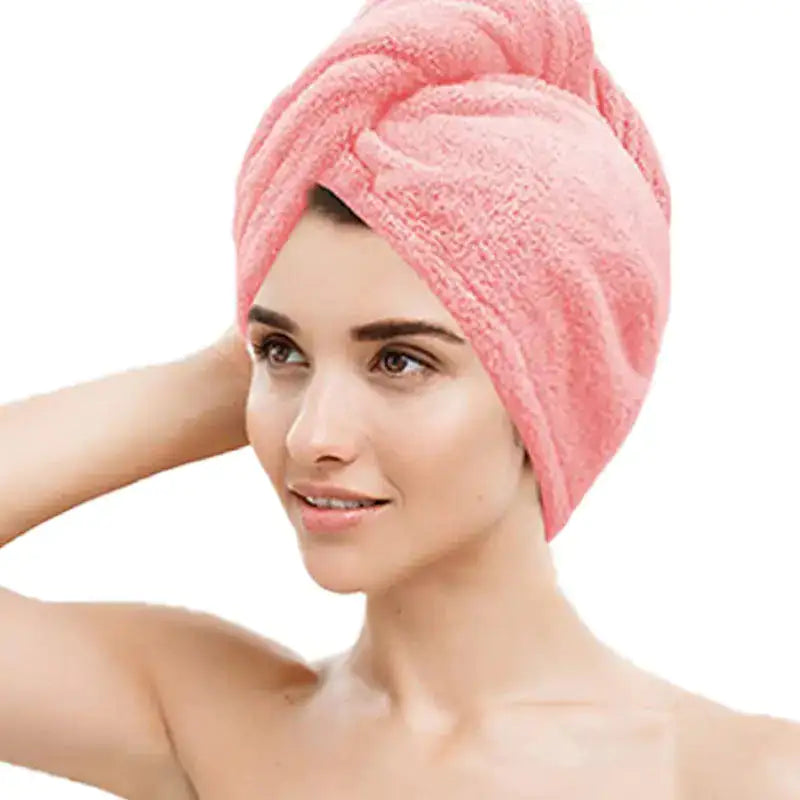 Women Hair Drying Hat | Quick-dry Microfiber Hair Towel Cap/Hat | Bath Hat | Solid Towel Cap | Super Absorption Turban