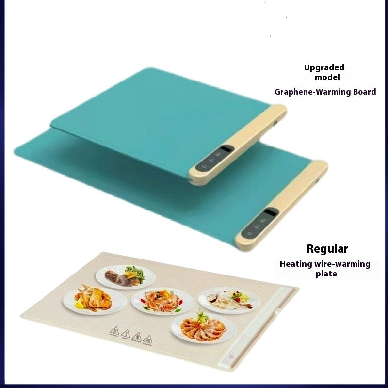 Kitchen Gadget Electric Warming Tray Hot-sale Graphene Vegetable Heating Hot Cutting Board Household Multi-functional Thermal Insulation