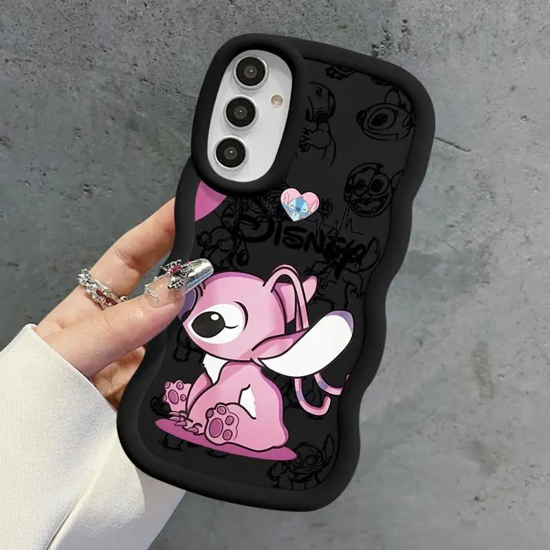 Disney Cute Stitch Case for Samsung Galaxy A20 A51 A30 A50 A11 A03 A05s A21s A04 A13 A04e A15 A51 4G Silicone Capa Cover