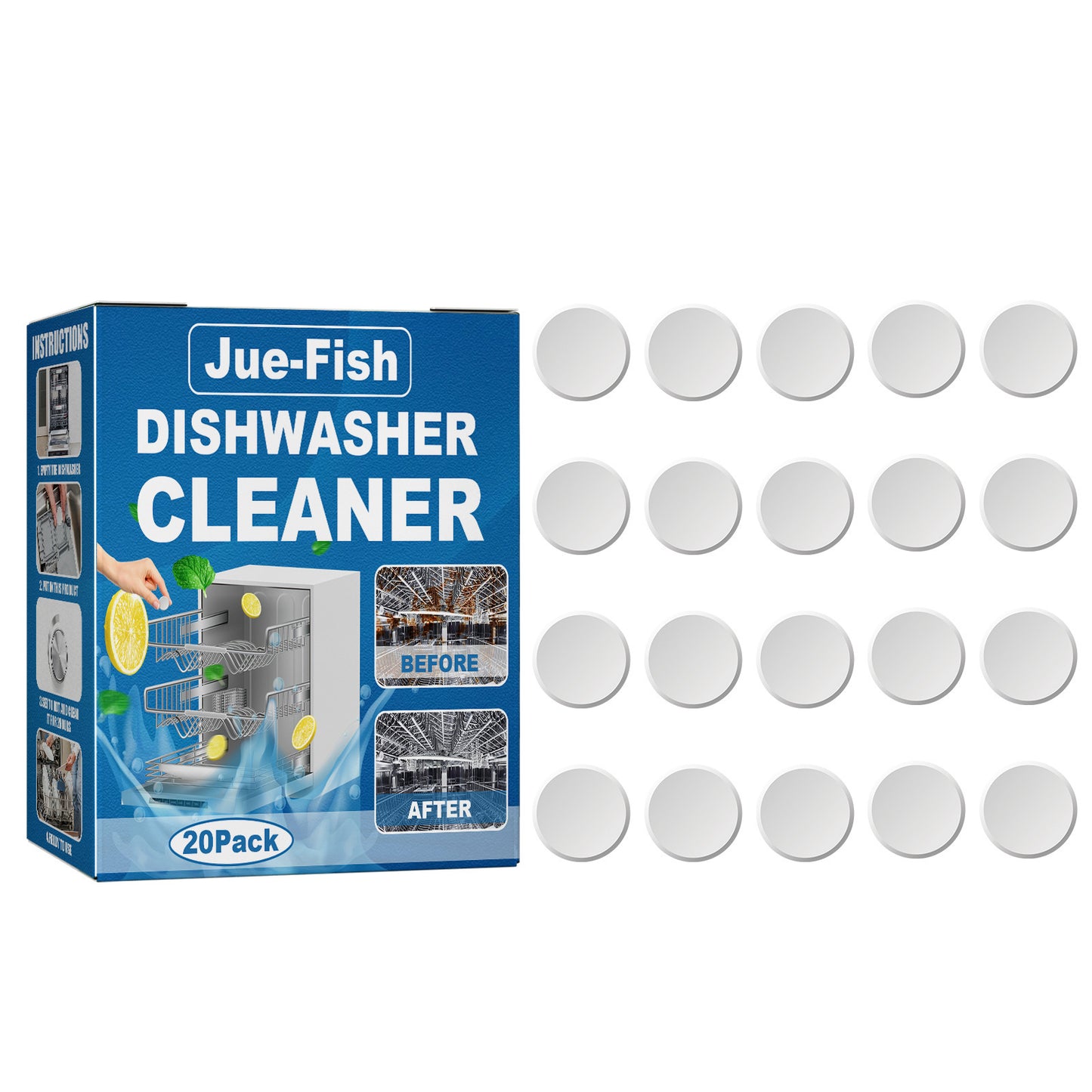 Dishwasher Special Decontamination And Oil Stain Cleaning Sheet