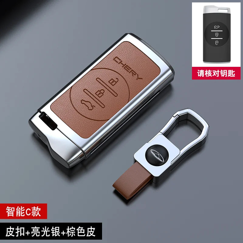 Zinc alloy Car Key Case For Chery Tiggo 8 Pro Tiggo 8 plus New 5 plus 7 pro Chery Tiggo 7 Pro Max Omoda 5C 5 Motor wholesale