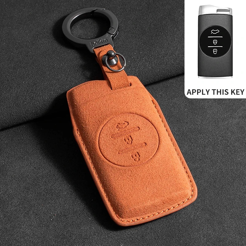 FOR CHERY Omoda 5 Tiggo 8 Pro 9 arrizo 5plus Tiggo 3 5X plus Jaecoo J7 8  Exeed TXL Key Fob Cover Suede leather case accessories