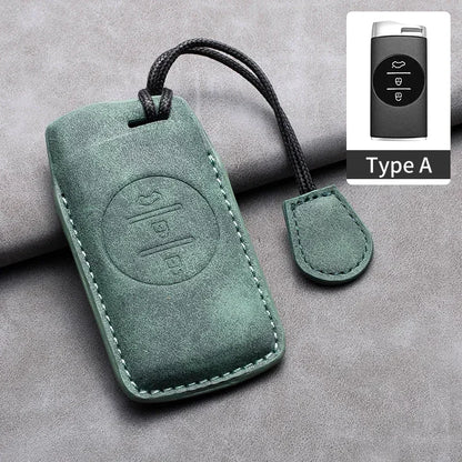 Leather Car Key Case Cover For Chery Tiggo 8 Pro Tiggo 8plus New 5 plus 7pro Chery Tiggo 7 Pro Max Omoda 5 C5 Modod Car Keychain