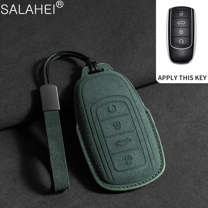 Car Key Cover Case Shell Chain For Chery Tiggo 8 Pro Tiggo 8plus New 5 plus 7pro Max Omoda 5 C5 Modod 4 Button Protector Keyring