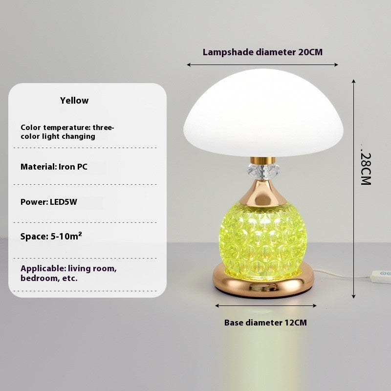 Light Luxury Mushroom Fashion Table Lamp Bedroom