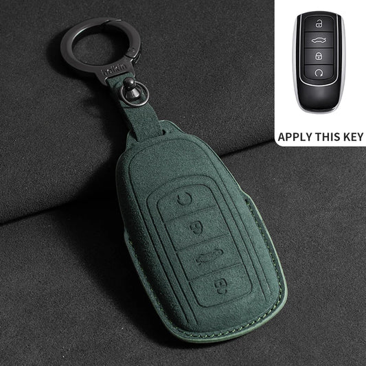 Suede Car Protector Cover Remote Fob Holder chain For Chery Tiggo 8 Arrizo 5 7 Pro Eq7 5x 3x Tiggo 7 Gx Pro 2020