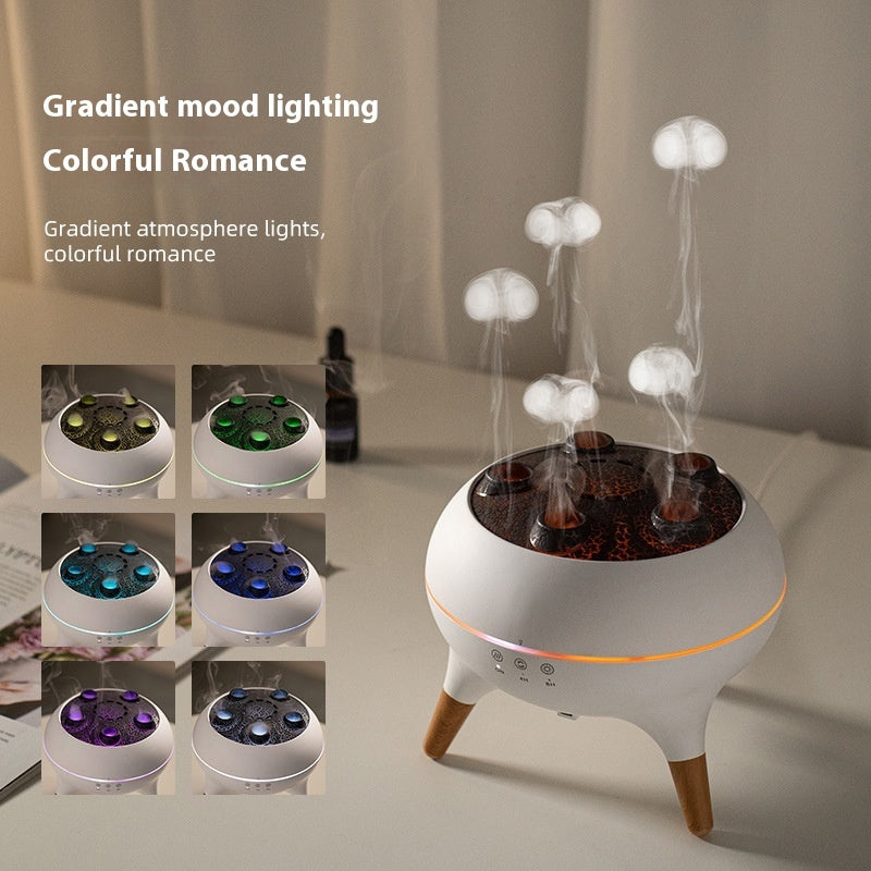 Household Ultrasonic Porous Atomization Timing Remote Control Humidifier Aroma Diffuser