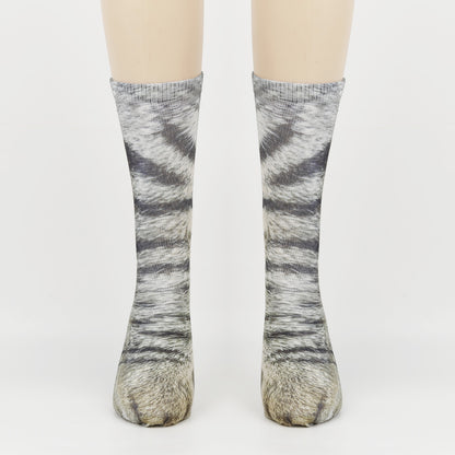 3D Animal Foot Print Socks Printed Socks