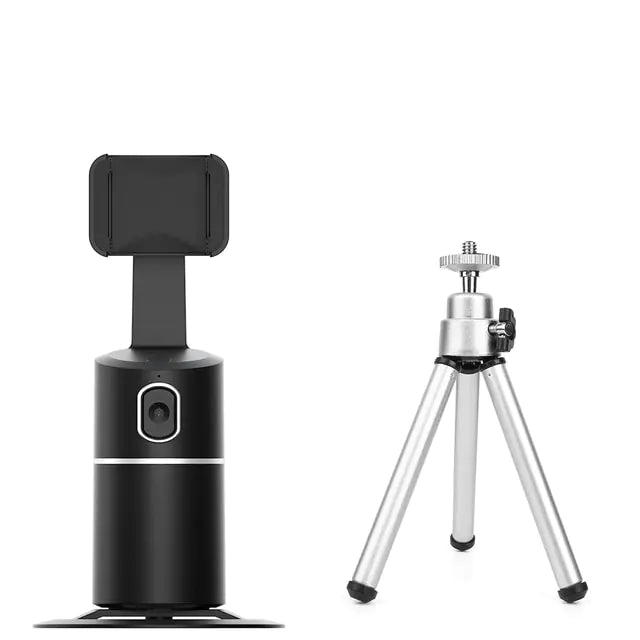 Auto Face Tracking Phone Holder Tripod Stand | 360° Rotation | Perfect for Vlogging, Live Streaming, and Video Calls