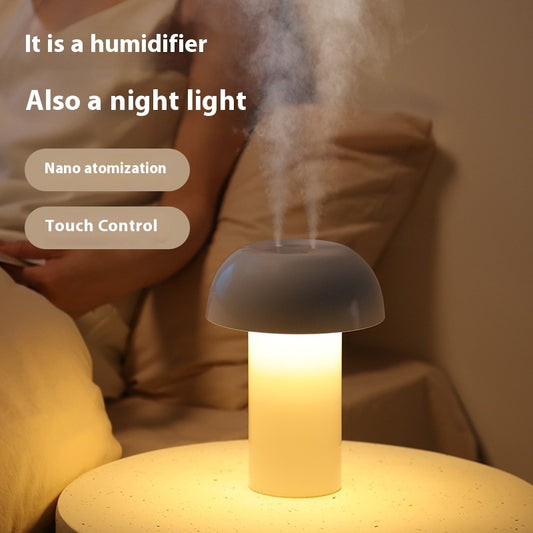 Intelligent Touch Control Atmosphere Night Light Mushroom Humidifier