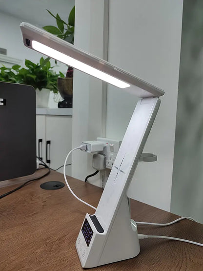 3-in-1 Qi Wireless Charger LED Desk Lamp