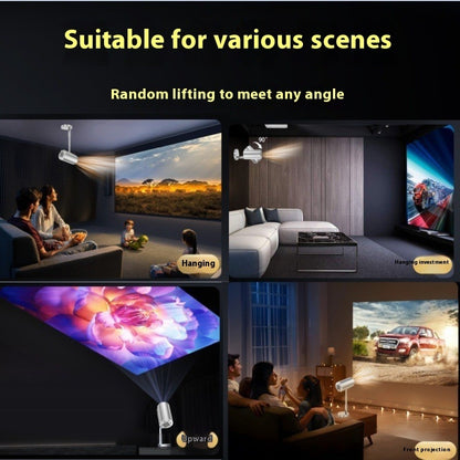 Home Smart HD Wireless Wifi Same Screen Direct Projection Portable Integrated Telescopic Projector