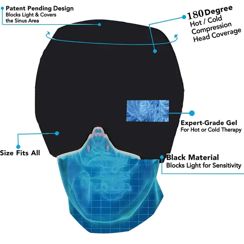 Cooling Gel Therapy Cap for Tension and Stress Relief