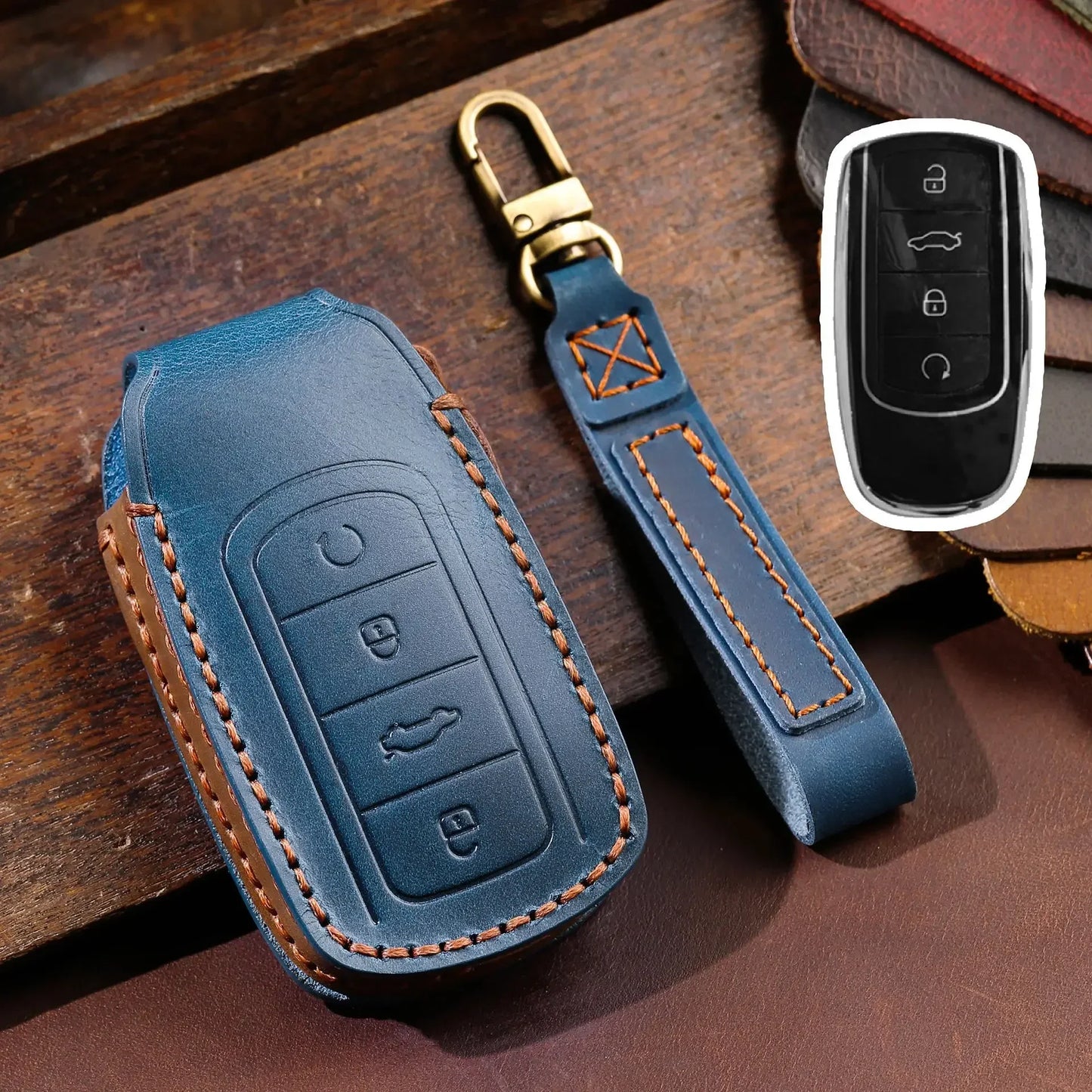 For 2021 Chery Tiggo 8 Pro Tiggo 8plus New 5 Plus 7pro Omoda Leather Car Key Case Cover Car Accessories