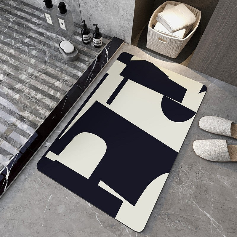 Household Soft Diatomaceous Earth Bathroom Absorbent Floor Mat