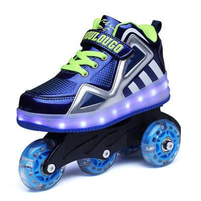 Children's Adjustable Roller Skates Set with Safety Gear - Light-Up Wheels for Boys & Girls, Perfect for Beginners