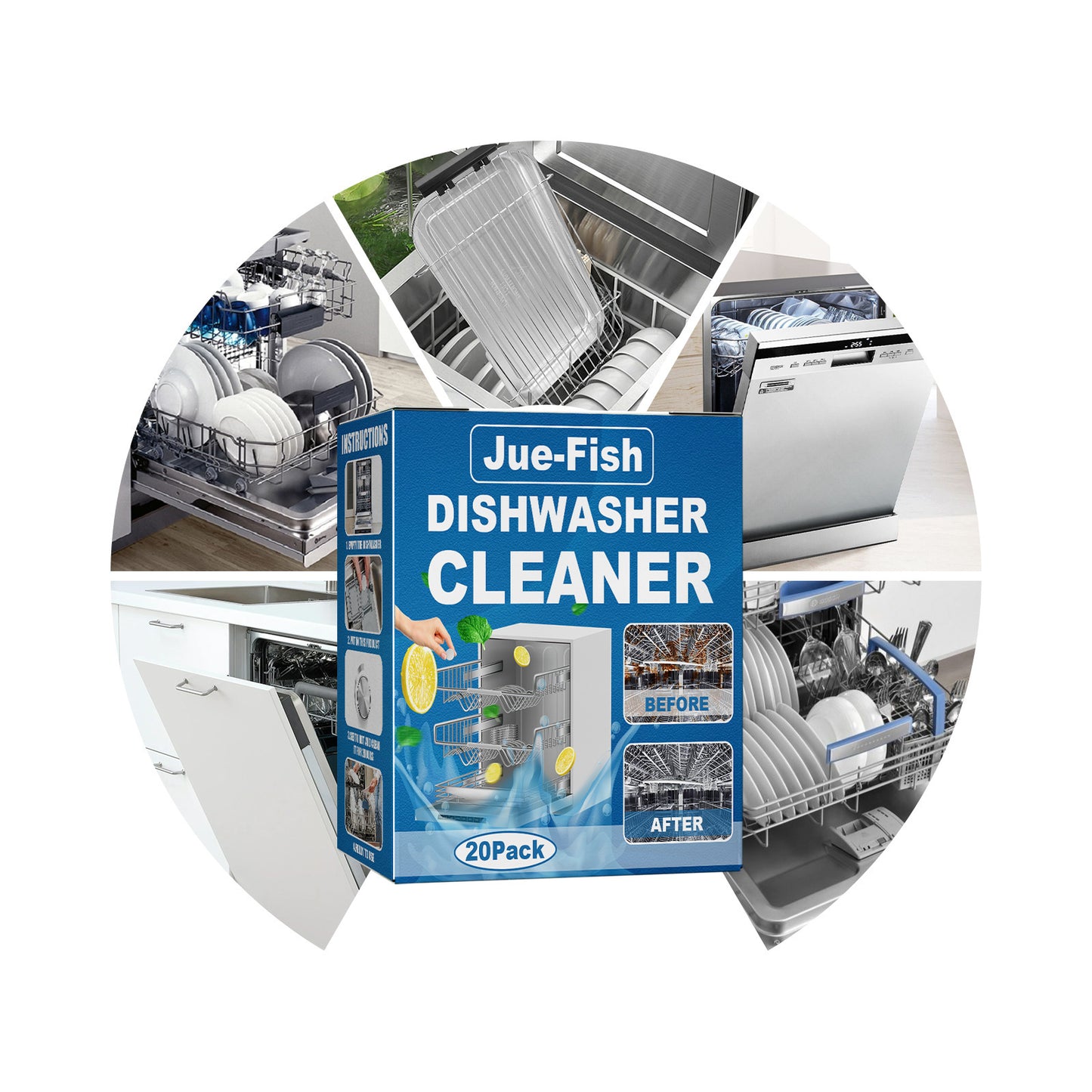 Dishwasher Special Decontamination And Oil Stain Cleaning Sheet