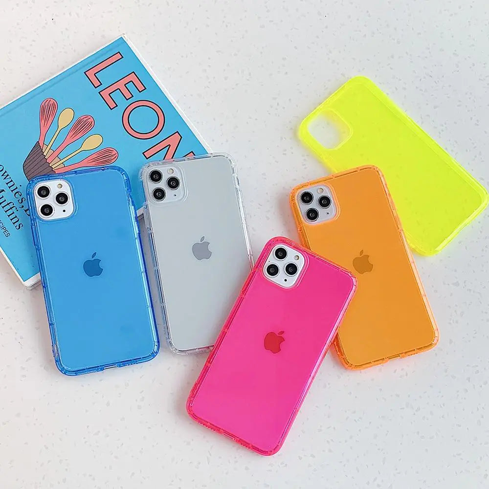 Shockproof Transparent Neon Case