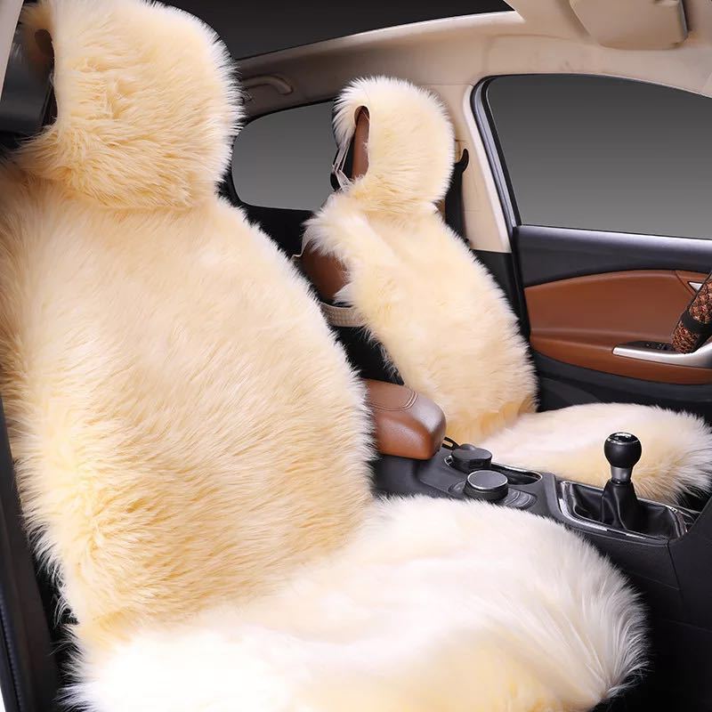 All-inclusive Car Seat Cover Plush Cushion Three-piece Cushion Universal Cushion Winter