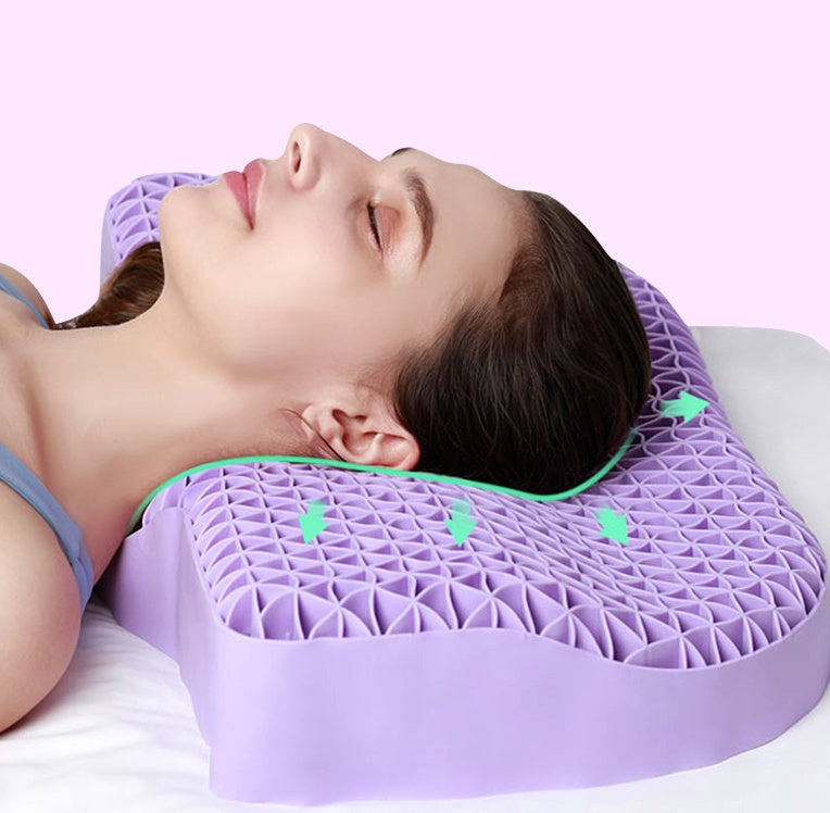 TPE Non-pressure Pillow Men's Cervical Spine Pillow Washing