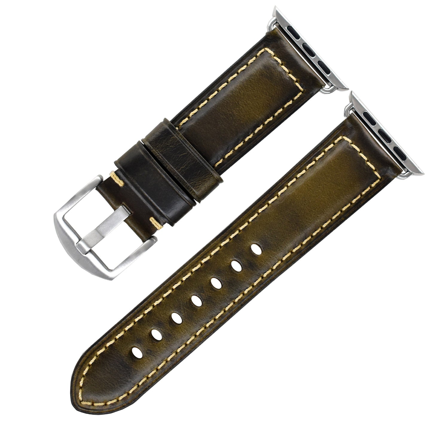 Vintage Oil Wax Genuine Cowhide Watch Band