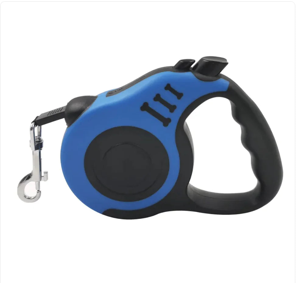 Pet Automatic Retractable Leash with Bone Print