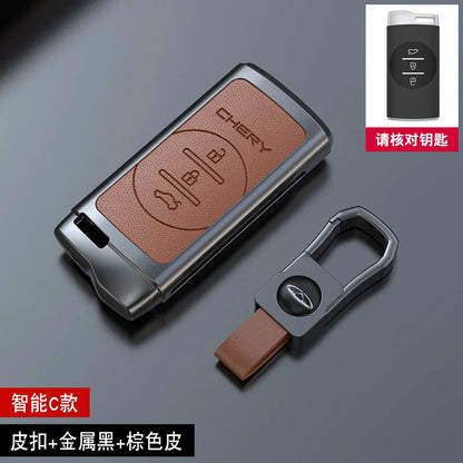 Zinc alloy Car Key Case For Chery Tiggo 8 Pro Tiggo 8 plus New 5 plus 7 pro Chery Tiggo 7 Pro Max Omoda 5C 5 Motor wholesale