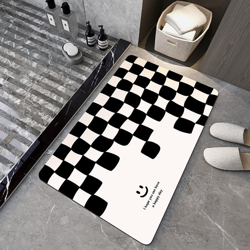 Household Soft Diatomaceous Earth Bathroom Absorbent Floor Mat