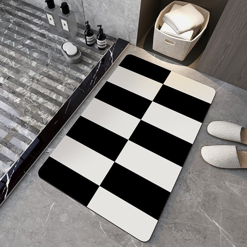 Household Soft Diatomaceous Earth Bathroom Absorbent Floor Mat