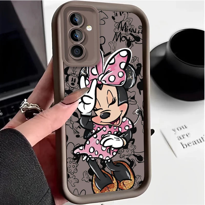 Disney Mickey Case for Samsung Galaxy S24 S23 S22 S21 Ultra Plus S20 FE A54 A53 A52 A52S A51 A50 A50S A34 A33 A32 5G 4G Cover