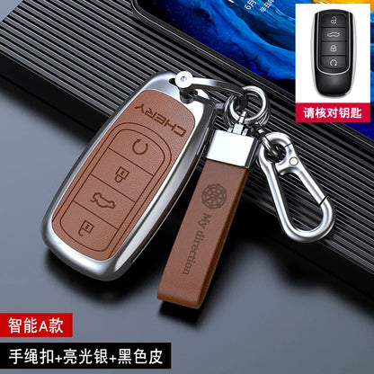 Zinc alloy Car Key Case For Chery Tiggo 8 Pro Tiggo 8 plus New 5 plus 7 pro Chery Tiggo 7 Pro Max Omoda 5C 5 Motor wholesale