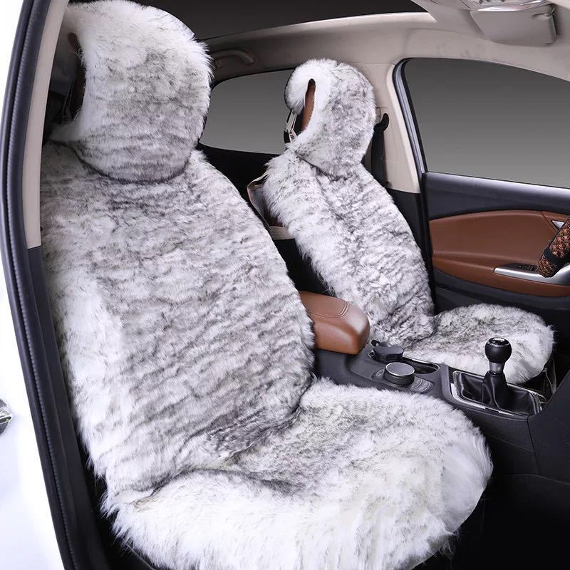 All-inclusive Car Seat Cover Plush Cushion Three-piece Cushion Universal Cushion Winter