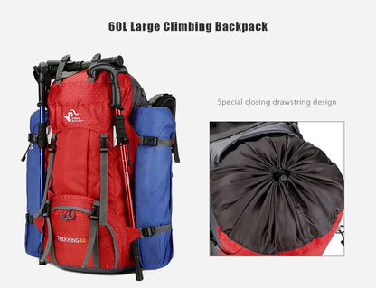 Outdoor Camping Backpack with Rain Cover