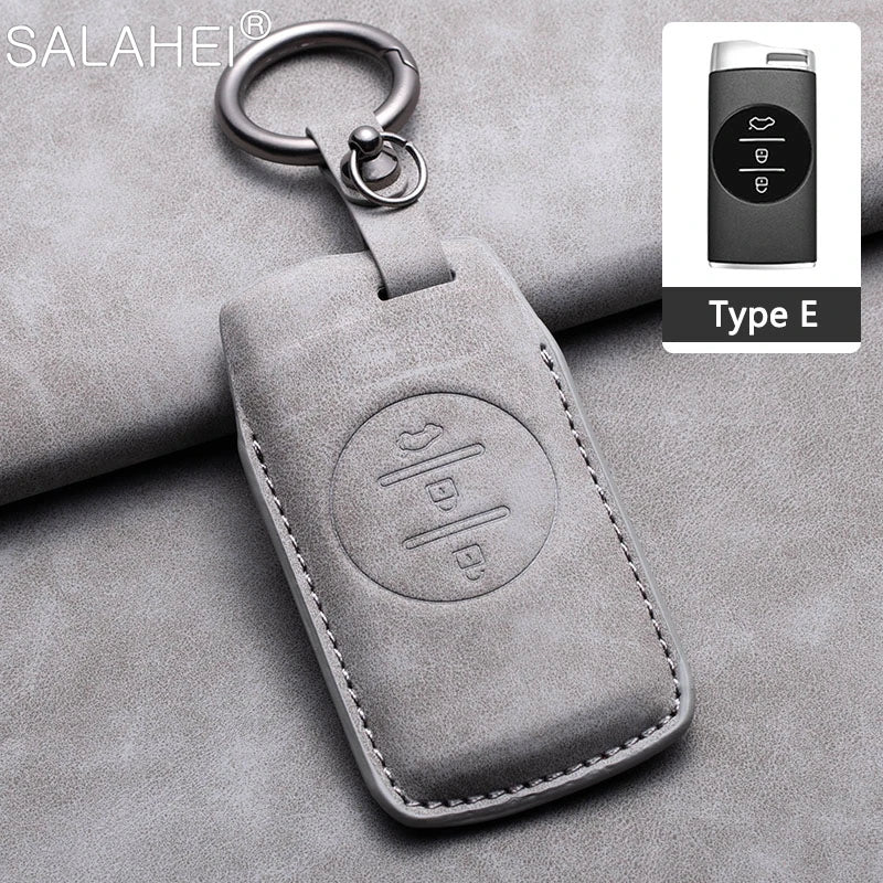 Sheepskin Car Key Remote Case Cover For Chery Tiggo 4 5X Exeed Txl Tx Lx For Tiggo 7 8 Pro 8 PLUS Arrizo Keychain Accessories