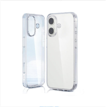 iPhone 16, 16+, 16 Pro & 16 Pro Max Transparent Large Hole TPU Soft Shell Full Cover Phone Case